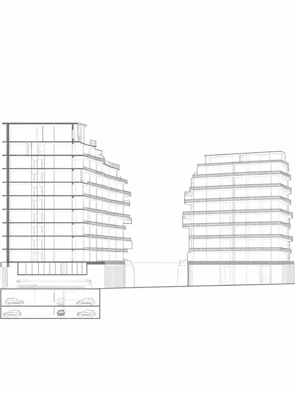 Plain, unstyled CAD section