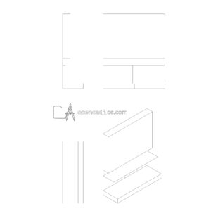 Desktop Computer Monitor Free DWG Download