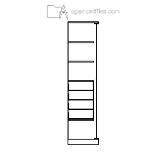 Wardrobe Internal Section Free DWG Download