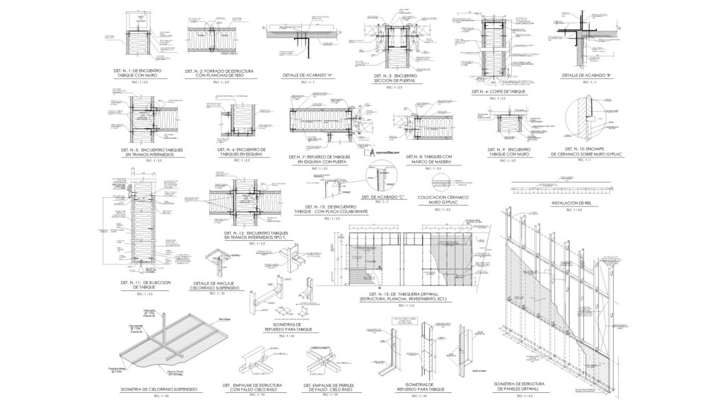 drywall-partition-and-suspended-ceiling-details-free-dwg