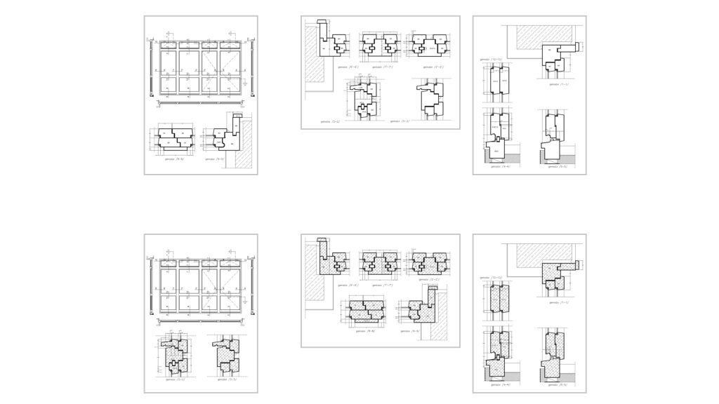 Folding Window Section Details Free DWG Download