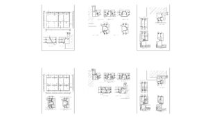 Folding Window Section Details Free DWG Download