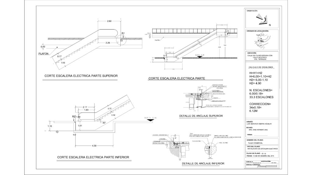 Free Escalator Section Details DWG Download