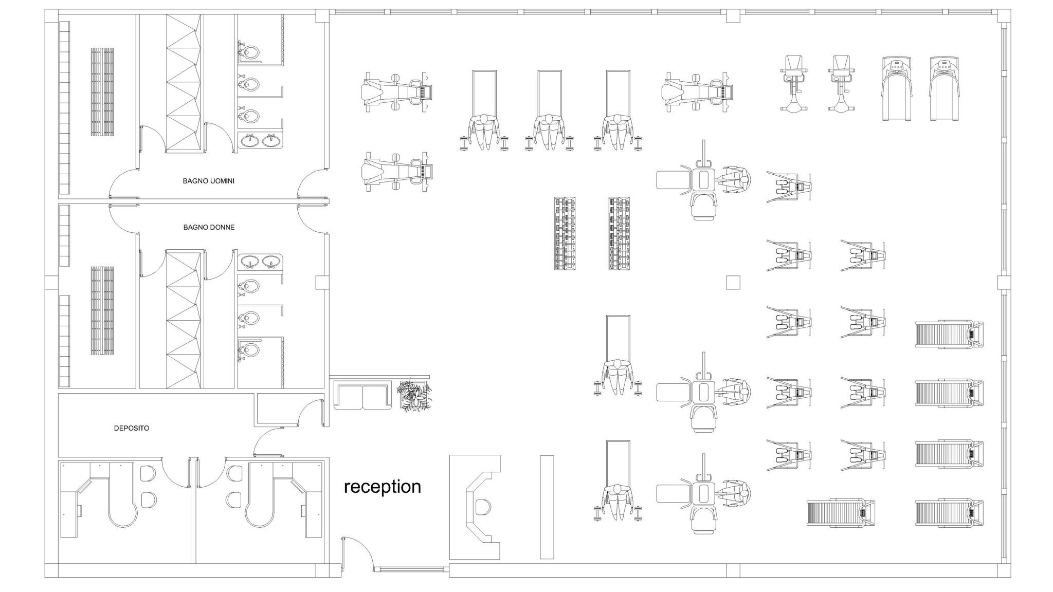 Free Gym Floor Plan DWG Download - OpenCadFiles
