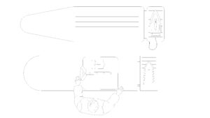 ironing-board-top-plan-with-person-free-dwg