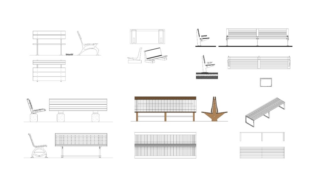 Free Park Bench DWG Download