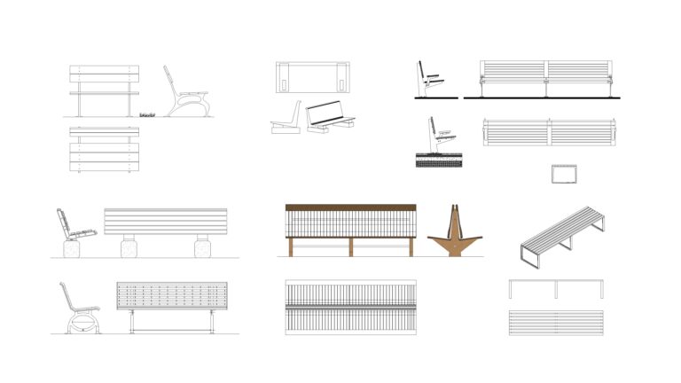 Free Park Bench DWG Download