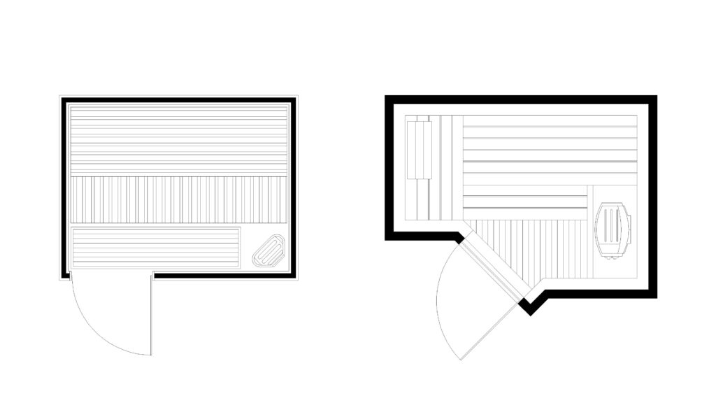 Free Sauna Room Plan DWG Download