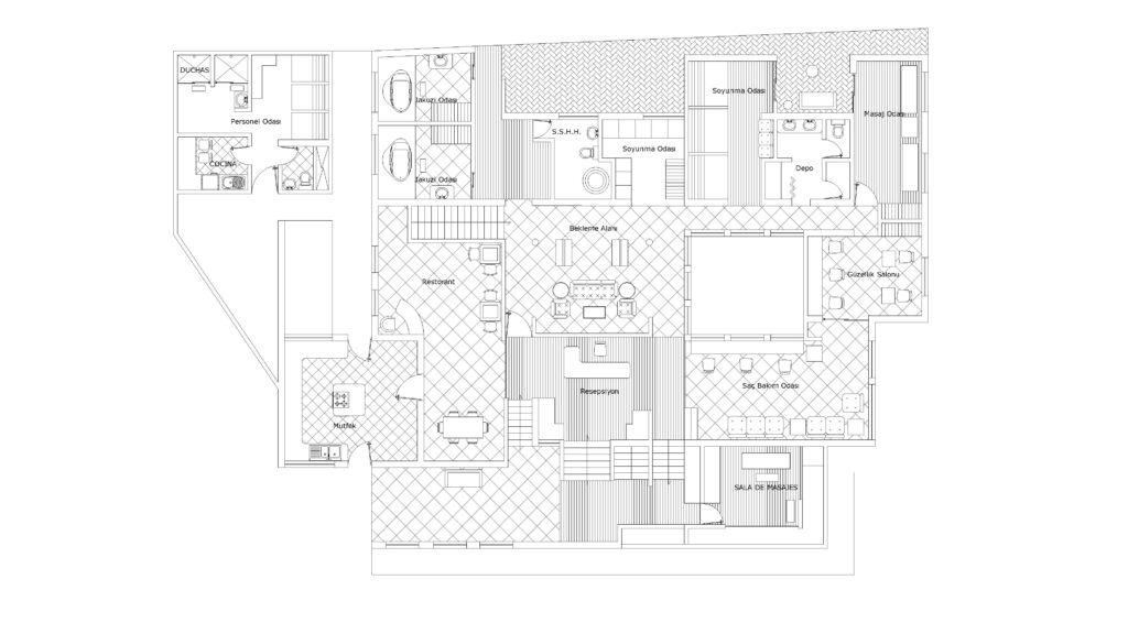 Free Spa Floor Plan DWG Download