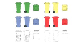 wheelie-bin-colored-section-free-dwg
