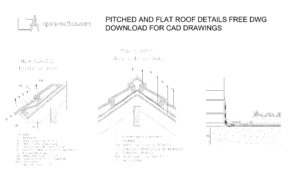 tiled-and-flat-roof-construction-details-free-dwg
