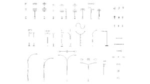 collection-of-street-lights-and-lamp-posts-free-dwg