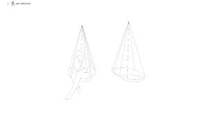 conical-hanging-chair-elevation-with-reading-figure-dwg