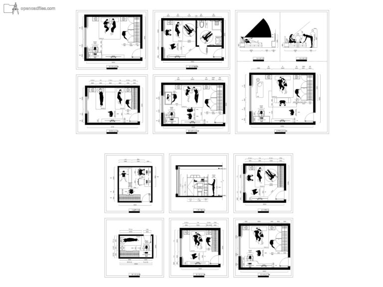 Free Dynamic Bedroom Layout Plan DWG Download