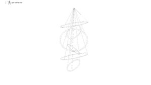 intersecting-ring-pendant-light-elevation-with-suspension-wires-dwg