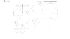 studio-apartment-furniture-plan-with-messy-bed-dwg