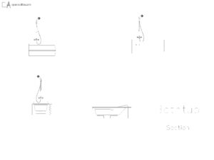 bathtub-longitudinal-section-and-elevations-dwg