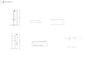 dimensioned-bathtub-shower-cabin-elevation-dwg