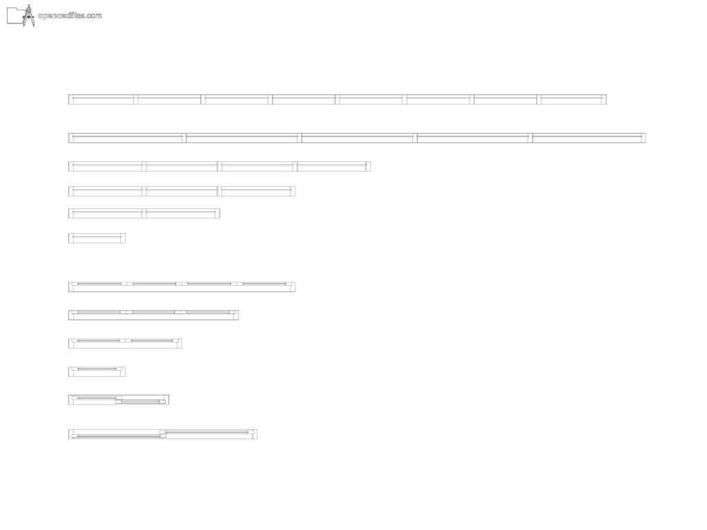 Free Dynamic Curtain Wall Plan DWG Download
