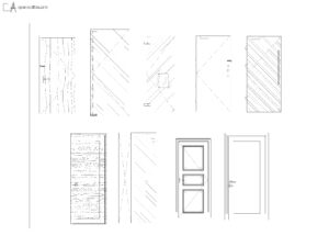 textured-single-door-elevations-with-wood-grain-dwg