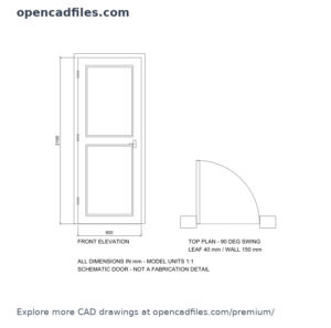 800mm-two-panel-door-dwg